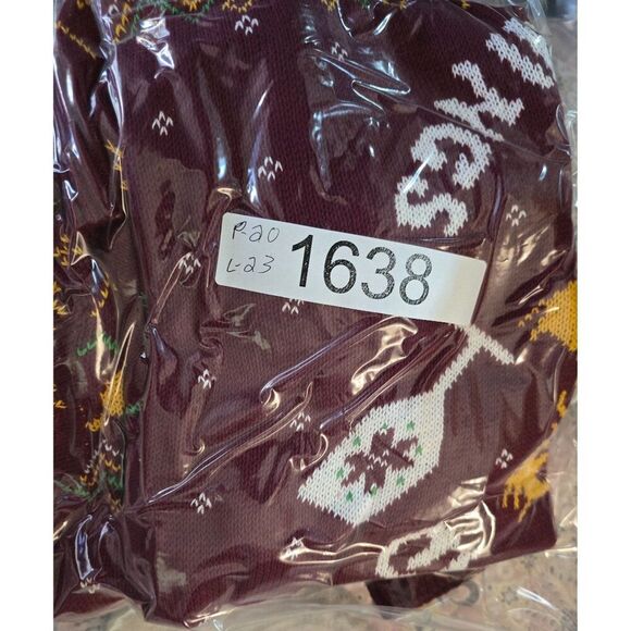 Game Of Thrones "I Drink And I Know Things" Lion Holiday Sweater Small Red Knit - Picture 7 of 7